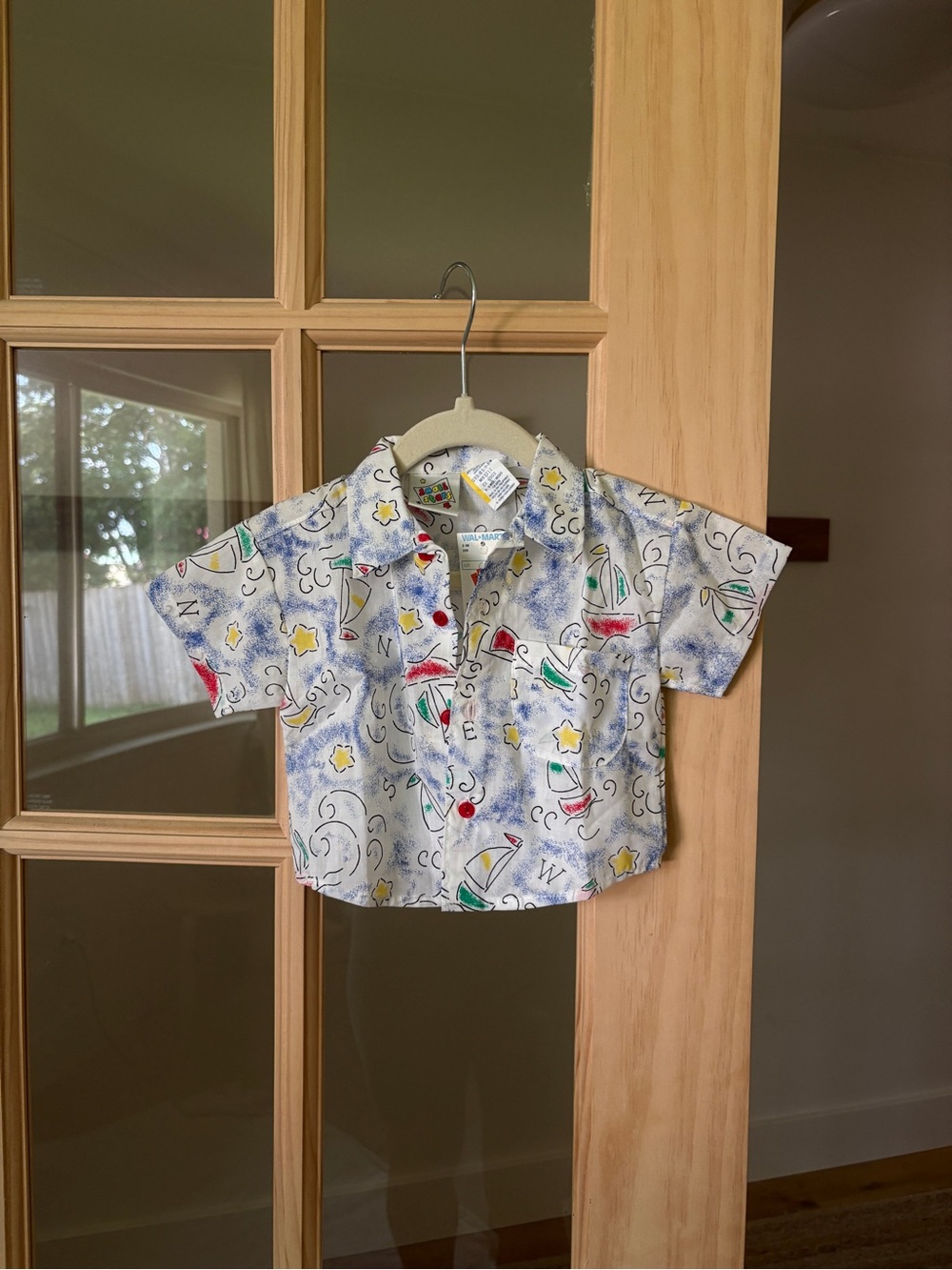 Vintage 1996 NWT Small Stars Nautical Alphabet Shirt